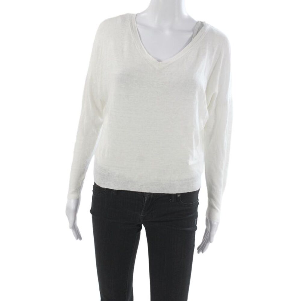 Nili Lotan Unisex Black V Neck Button Long Sleeve Classic Shorts Size XS